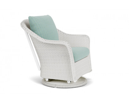 Lloyd Flanders™ Weekend Retreat Swivel Glider Lounge Chair - Matte White, Unearth Dew