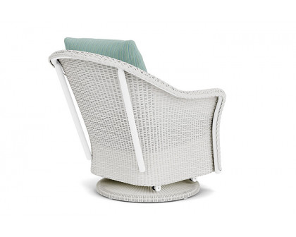 Lloyd Flanders™ Weekend Retreat Swivel Glider Lounge Chair - Matte White, Unearth Dew