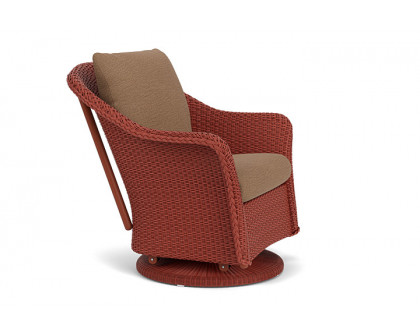 Lloyd Flanders™ Weekend Retreat Swivel Glider Lounge Chair - Terracotta, Canvas Natural