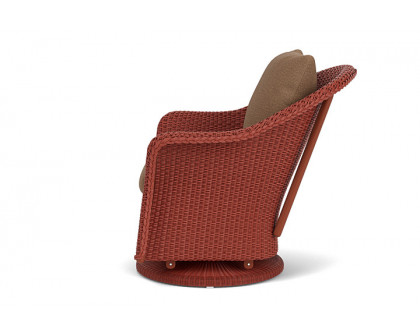 Lloyd Flanders™ Weekend Retreat Swivel Glider Lounge Chair - Terracotta, Canvas Natural