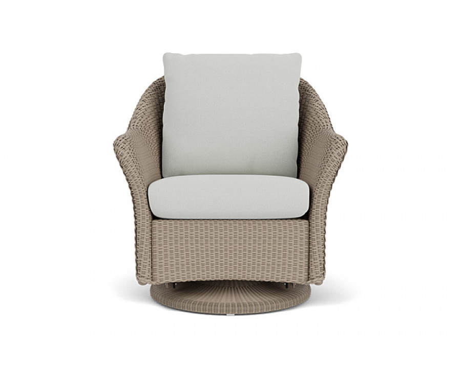 Lloyd Flanders™ Weekend Retreat Swivel Glider Lounge Chair - French Beige, Loveboat Mint