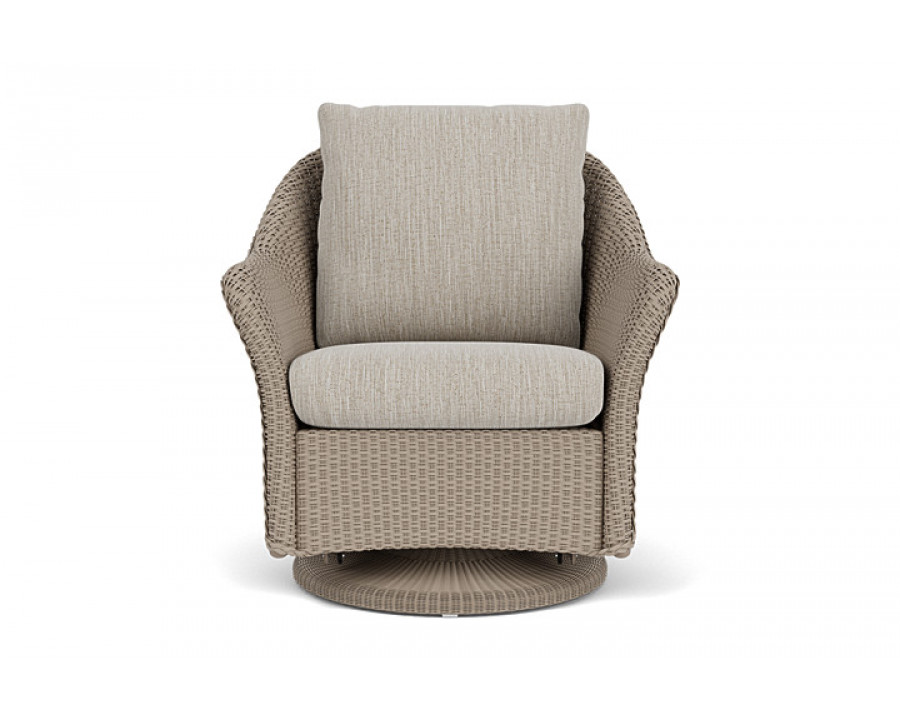 Lloyd Flanders™ Weekend Retreat Swivel Glider Lounge Chair - French Beige, Callen Celadon