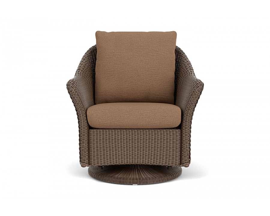 Lloyd Flanders™ Weekend Retreat Swivel Glider Lounge Chair - Bark, Canvas Natural