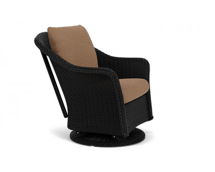 Lloyd Flanders™ Weekend Retreat Swivel Glider Lounge Chair - Ebony, Canvas Natural