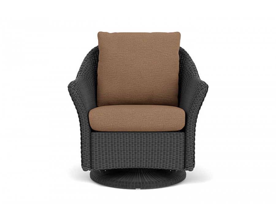 Lloyd Flanders™ Weekend Retreat Swivel Glider Lounge Chair - Charcoal, Canvas Natural