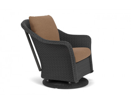 Lloyd Flanders™ Weekend Retreat Swivel Glider Lounge Chair - Charcoal, Canvas Natural