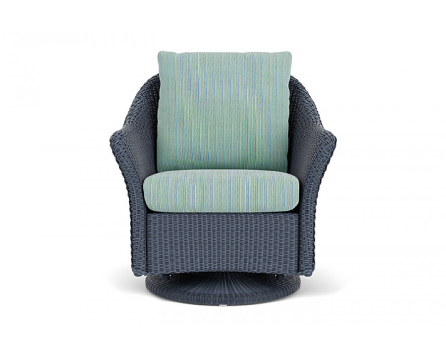 Lloyd Flanders™ Weekend Retreat Swivel Glider Lounge Chair - Denim Blue, Unearth Dew