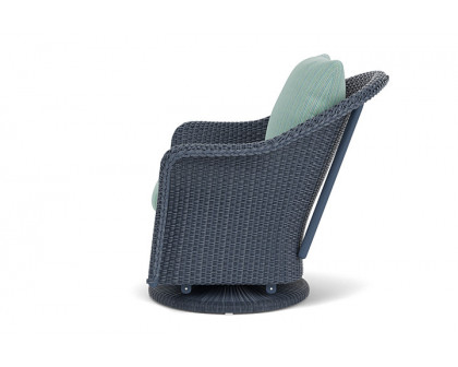 Lloyd Flanders™ Weekend Retreat Swivel Glider Lounge Chair - Denim Blue, Unearth Dew