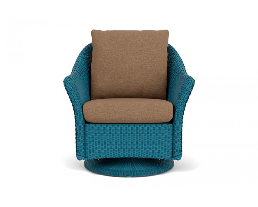 Lloyd Flanders™ Weekend Retreat Swivel Glider Lounge Chair - Peacock, Canvas Natural