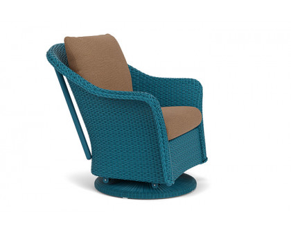 Lloyd Flanders™ Weekend Retreat Swivel Glider Lounge Chair - Peacock, Canvas Natural