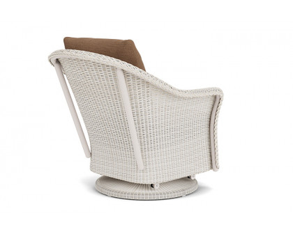 Lloyd Flanders™ Weekend Retreat Swivel Glider Lounge Chair - Antique White, Canvas Natural