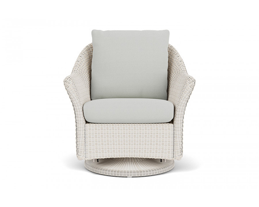 Lloyd Flanders™ Weekend Retreat Swivel Glider Lounge Chair - Antique White, Loveboat Mint