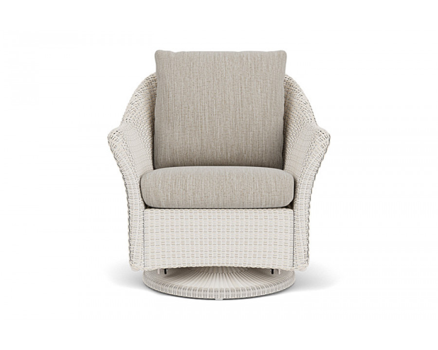 Lloyd Flanders™ Weekend Retreat Swivel Glider Lounge Chair - Antique White, Callen Celadon