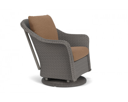 Lloyd Flanders™ Weekend Retreat Swivel Glider Lounge Chair - Pewter, Canvas Natural