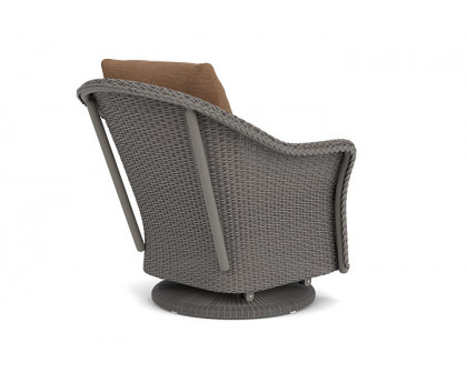 Lloyd Flanders™ Weekend Retreat Swivel Glider Lounge Chair - Pewter, Canvas Natural