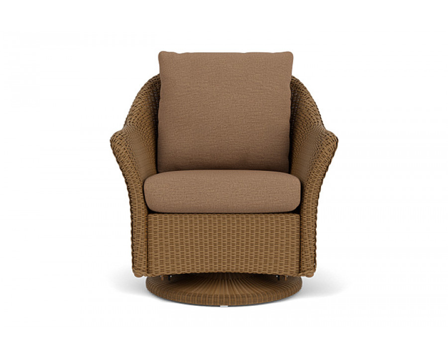 Lloyd Flanders™ Weekend Retreat Swivel Glider Lounge Chair - Hickory, Canvas Natural