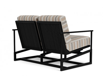 Lloyd Flanders™ Summit Spring Rocker Loveseat - Ebony