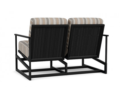 Lloyd Flanders™ Summit Spring Rocker Loveseat - Ebony