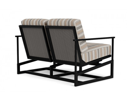 Lloyd Flanders™ Summit Spring Rocker Loveseat - Pewter