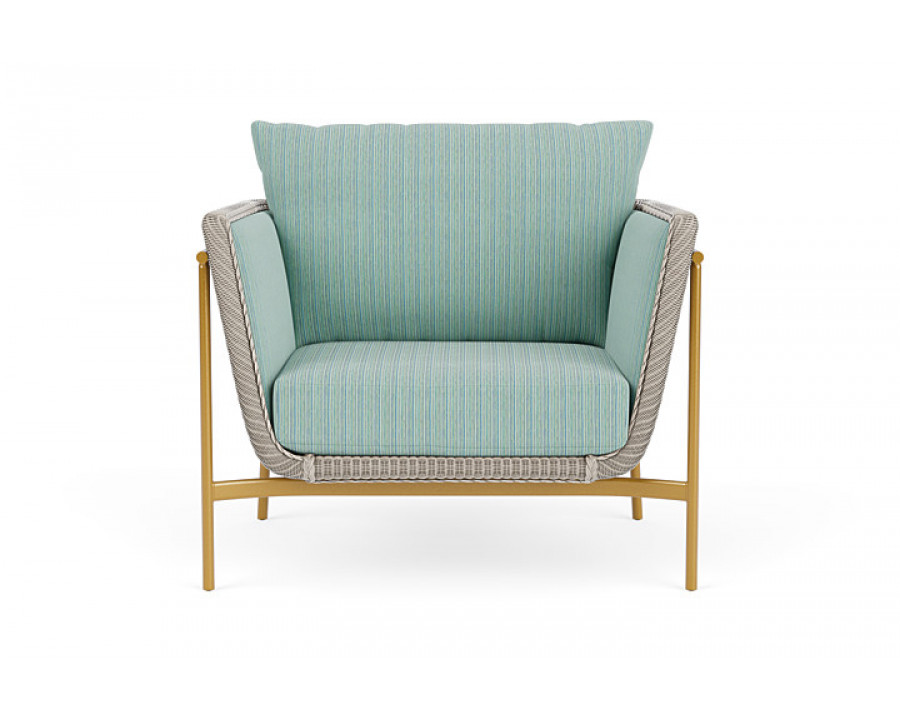 Lloyd Flanders™ Solstice Lounge Chair - Linen, Metallic Gold