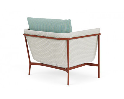 Lloyd Flanders™ Solstice Lounge Chair - Matte White, Terracotta