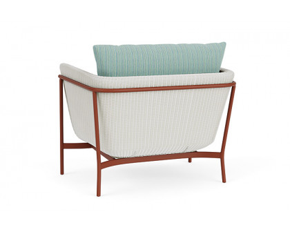 Lloyd Flanders™ Solstice Lounge Chair - Matte White, Terracotta