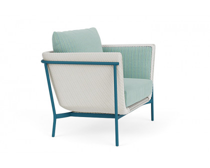 Lloyd Flanders™ Solstice Lounge Chair - Matte White, Peacock