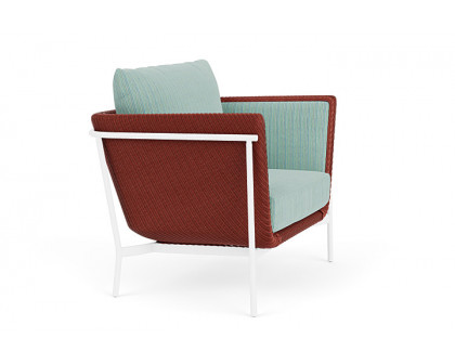 Lloyd Flanders™ Solstice Lounge Chair - Terracotta, Matte White