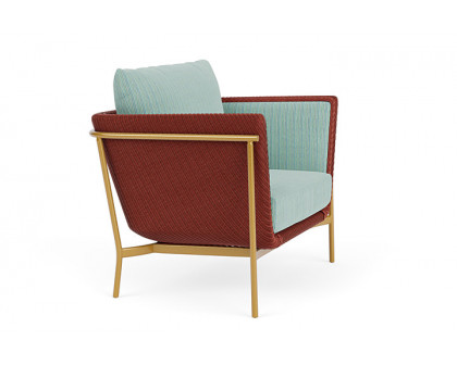 Lloyd Flanders™ Solstice Lounge Chair - Terracotta, Metallic Gold