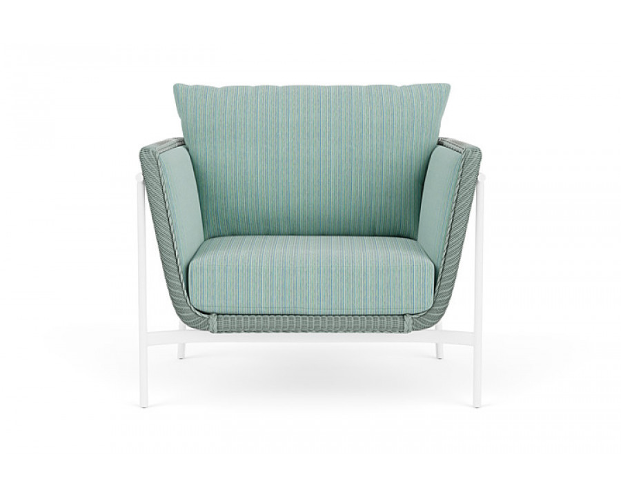 Lloyd Flanders™ Solstice Lounge Chair - Sea Glass, Matte White