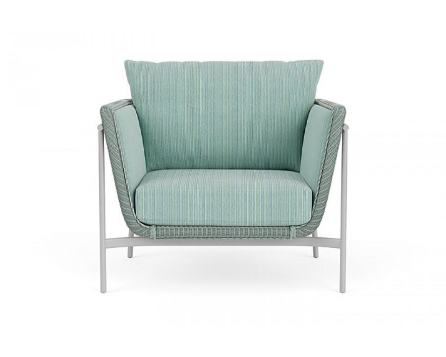 Lloyd Flanders™ Solstice Lounge Chair - Sea Glass, Metallic Silver