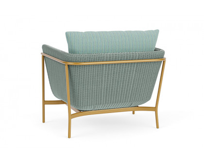 Lloyd Flanders™ Solstice Lounge Chair - Sea Glass, Metallic Gold