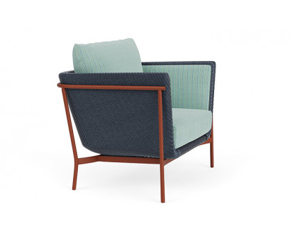 Lloyd Flanders™ Solstice Lounge Chair - Denim Blue, Terracotta