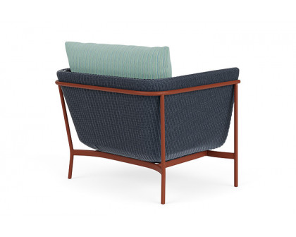 Lloyd Flanders™ Solstice Lounge Chair - Denim Blue, Terracotta