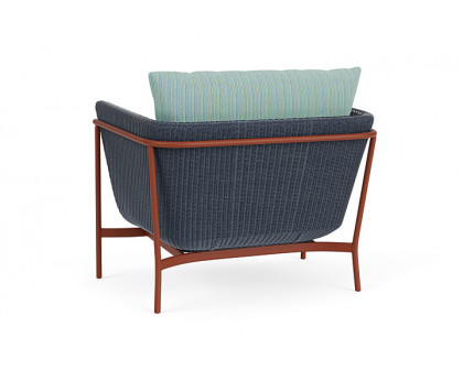 Lloyd Flanders™ Solstice Lounge Chair - Denim Blue, Terracotta