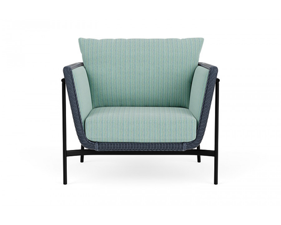 Lloyd Flanders™ Solstice Lounge Chair - Denim Blue, Ebony