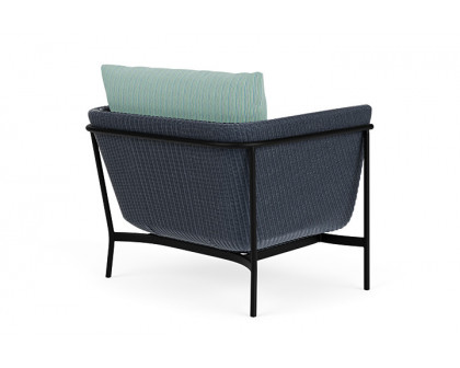 Lloyd Flanders™ Solstice Lounge Chair - Denim Blue, Ebony