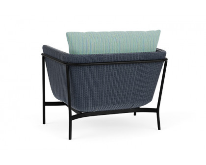 Lloyd Flanders™ Solstice Lounge Chair - Denim Blue, Ebony