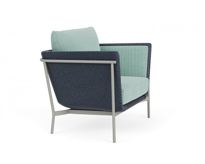 Lloyd Flanders™ Solstice Lounge Chair - Denim Blue, Platinum