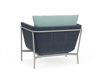 Lloyd Flanders™ Solstice Lounge Chair - Denim Blue, Platinum