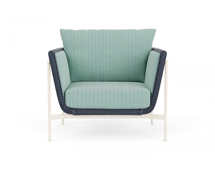 Lloyd Flanders™ Solstice Lounge Chair - Denim Blue, Ivory