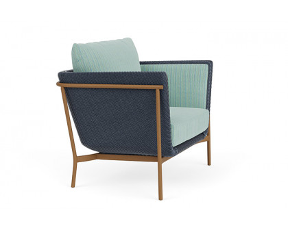 Lloyd Flanders™ Solstice Lounge Chair - Denim Blue, Hickory