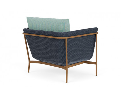 Lloyd Flanders™ Solstice Lounge Chair - Denim Blue, Hickory