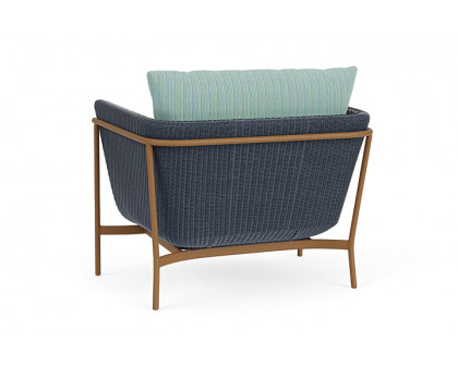 Lloyd Flanders™ Solstice Lounge Chair - Denim Blue, Hickory