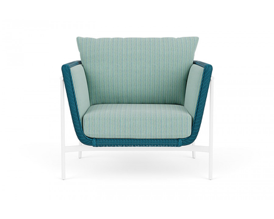 Lloyd Flanders™ Solstice Lounge Chair - Peacock, Matte White