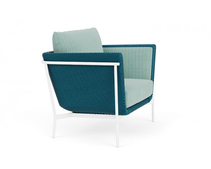 Lloyd Flanders™ Solstice Lounge Chair - Peacock, Matte White