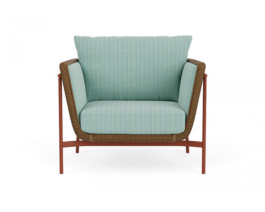 Lloyd Flanders™ Solstice Lounge Chair - Hickory, Terracotta