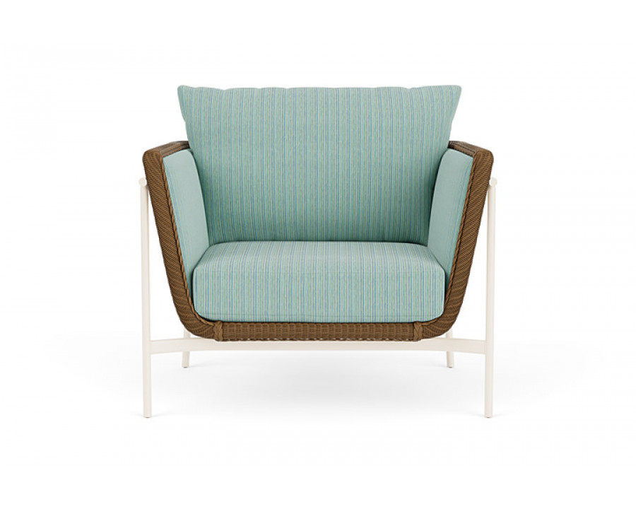 Lloyd Flanders™ Solstice Lounge Chair - Hickory, Ivory