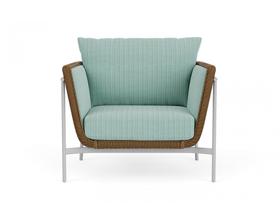 Lloyd Flanders™ Solstice Lounge Chair - Hickory, Metallic Silver