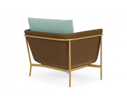 Lloyd Flanders™ Solstice Lounge Chair - Hickory, Metallic Gold